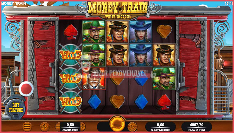 Игровой автомат Money Train онлайн казино Jozz
